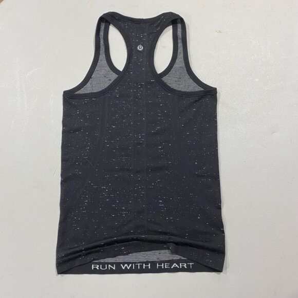 Lululemon Swiftly Tech Racerback Tank Top Black Speckled Size XXS,  2 - Picture 4 of 6